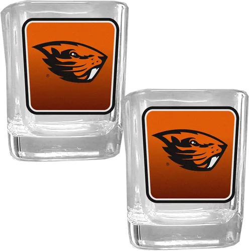 Vista 18 de Siskiyou Sports NCAA unisex Square Glass Shot Glass Set