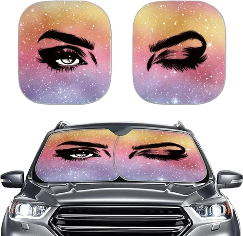 Vista 22 de Howilath 1776-2026 250Th Anniversary Car Sunshades for Windshield 2-Piece Sun Visor Protector Covers Heat Shield Reflector Sunblock Universal Fit