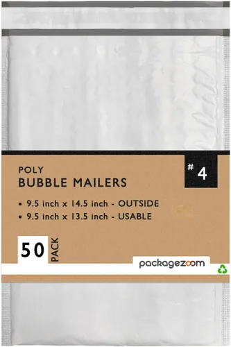 Vista 10 de PackageZoom 25 sobres de burbujas de polietileno de 12.5 x 19 pulgadas, sobres acolchados #6, sobres de envío de 2.5 mil