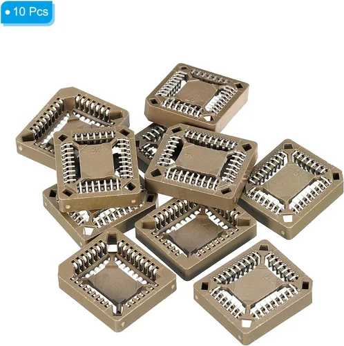 Vista 3 de PATIKIL PLCC32P IC Socket 32Pin 0.050 in Pitch SMT Dispositivos montados en superficie para placa PCB Paquete de 10