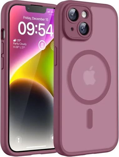 Vista 1131 de TOCOL Funda para iPhone 11, compatible con Magsafe, protección completa de cámara, imanes integrados, protección contra caídas, funda translúcida