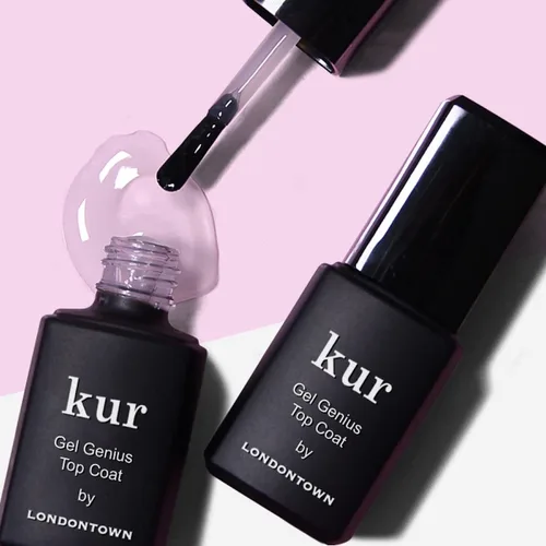 Vista 3 de LONDONTOWN Nail Concealer and Gel Genius Top Coat Duos, Brighten and Illuminate Nails in One Step, High Gloss Chip-Resistant Finish, At-Home Nail
