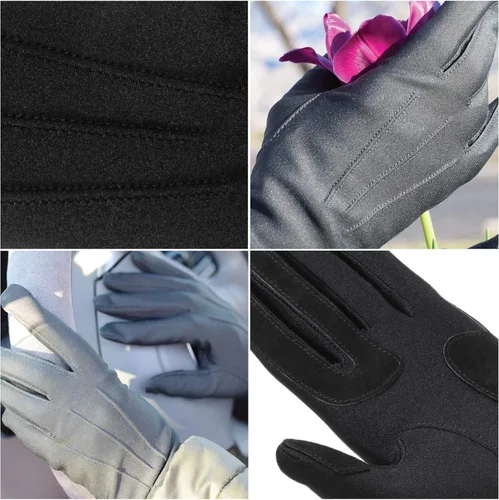Vista 3 de isotoner womens Spandex Cold Weather Stretch Gloves With Warm Fleece Lining