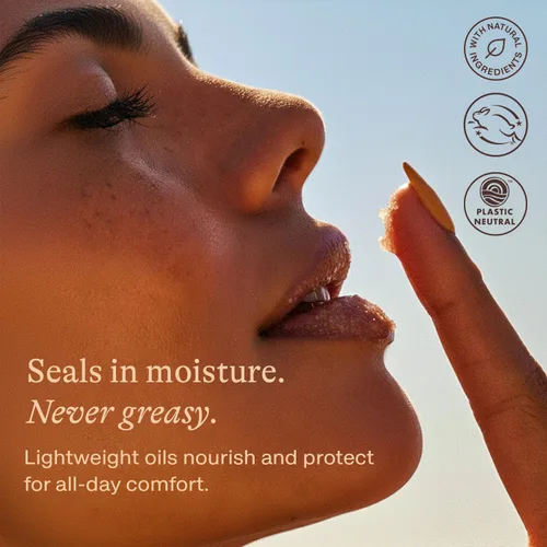 Vista 4 de Exfoliante labial orgánico USDA Berry - Hecho en EE. UU. con ingredientes naturales, Rellenos de calcetines navideños para mujeres, Exfoliante