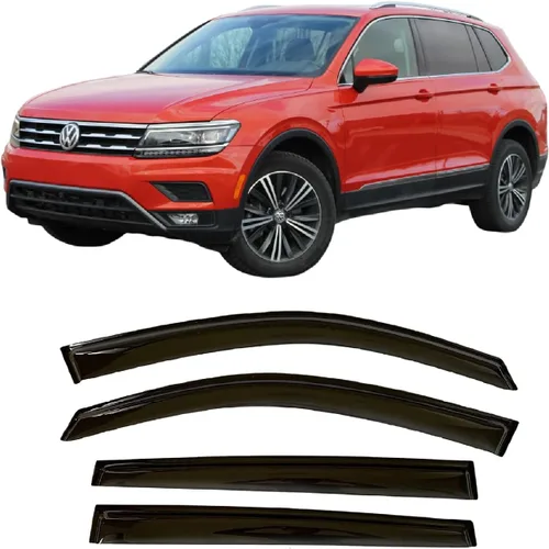 Vista 12 de 2011-2021 Deflectores de Visera Adhesiva para Ventana Lateral para Jeep Grand Cherokee, Protectores de Lluvia Oscurecidos en Tono 2012 2013 2014