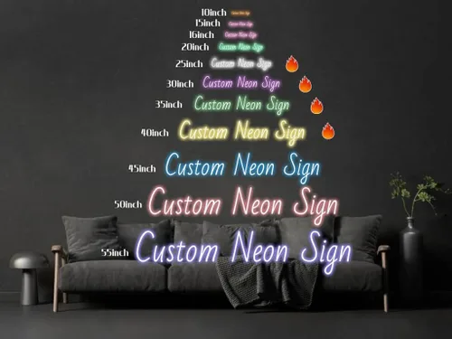 Vista 9 de Letrero de neón personalizado, letreros de neón LED personalizados, letreros de neón personalizados para decoración de pared, dormitorio, regalo