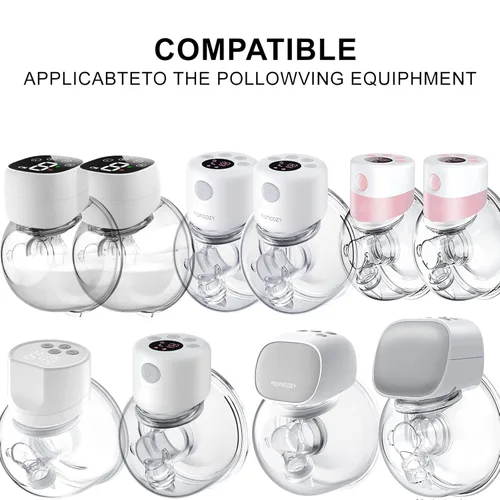 Vista 6 de NaNaLazy 6 piezas de inserción de brida de 0.51 pulgadas, compatible con Medela/TSRETE/momcozy S9/S10/S12/S9pro/S12pro Universal, protector