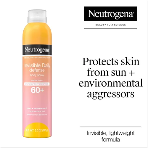 Vista 2 de Neutrogena Invisible Daily Defense Protector Solar Spray SPF 60+, 5.0 oz