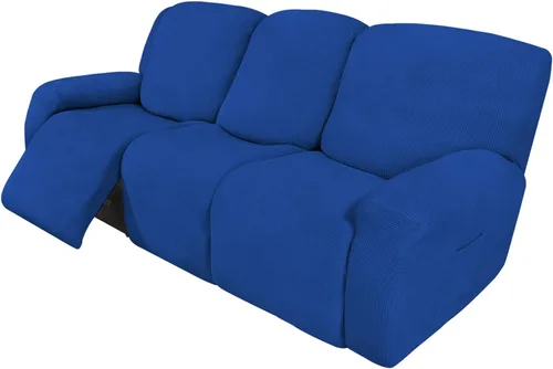 Vista 43 de Easy-Going - Funda elástica para sofá reclinable y sofá cama, 6 piezas, protector de muebles, suave, parte inferior elástica, tela jacquard
