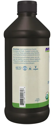 Vista 3 de NOW Foods BetterStevia - Edulcorante líquido orgánico sin calorías, apto para diabéticos, sin eritritol, 16 onzas
