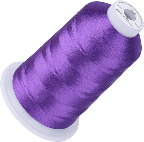 Vista 131 de Simthread 5500 yardas de hilo de bordar, 5000M de alto rendimiento 40WT 100% poliéster – Más de 170 colores vívidos, clasificado de alta velocidad