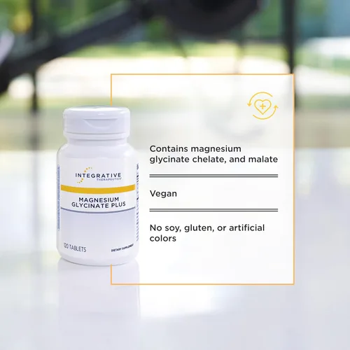 Vista 4 de Integrative Therapeutics Magnesium Glycinate Plus - Suplemento de apoyo para la función cerebral para adultos* - Apoya la función cardíaca