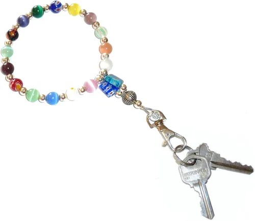 Vista 9 de Hidden Hollow Beads Cordón de muñeca, pulsera con cuentas para mujer, pulsera, joyería, llaves, teléfono, llavero, pulsera, fuerte