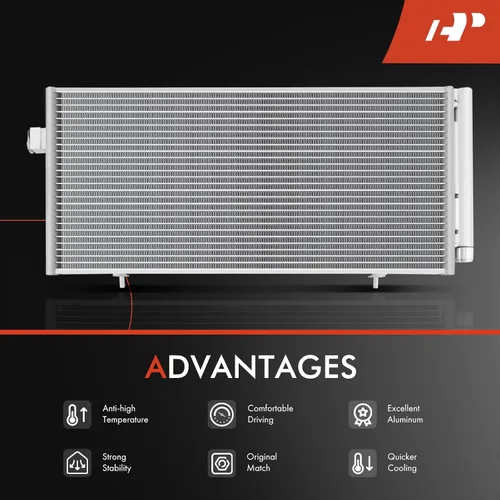 Vista 5 de A-Premium Condensador de aire acondicionado compatible con Subaru Forester 2009-2013, Impreza 2008-2016, XV Crosstrek 2013-2015, Reemplazo #