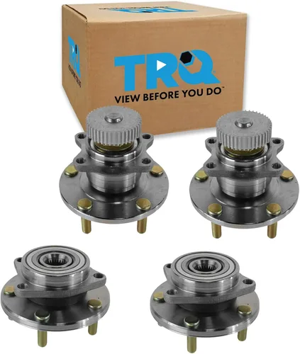 Vista 195 de TRQ Par de conjunto de cubo de cojinete de rueda delantera izquierda derecha, 2 piezas compatible con Lexus GX460 2003-2009 GX470 2003-2023 Toyota