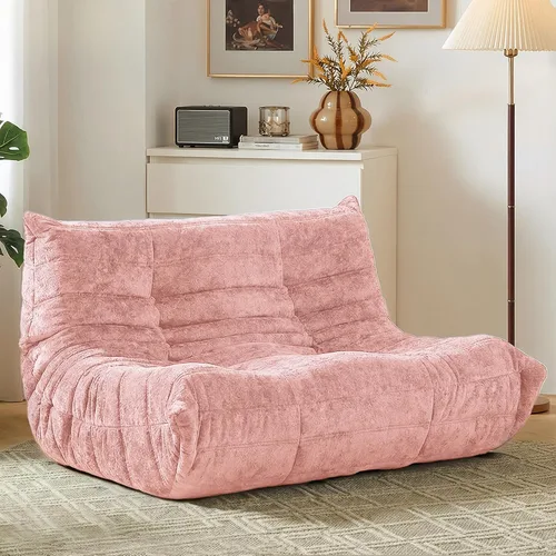 Vista 12 de HABUTWAY Puf Otomano, Reposapiés, Silla junto a la Chimenea, Sofá Puf Perezoso de Espuma Viscoelástica para Sala de Estar, Dormitorio, Dormitorio