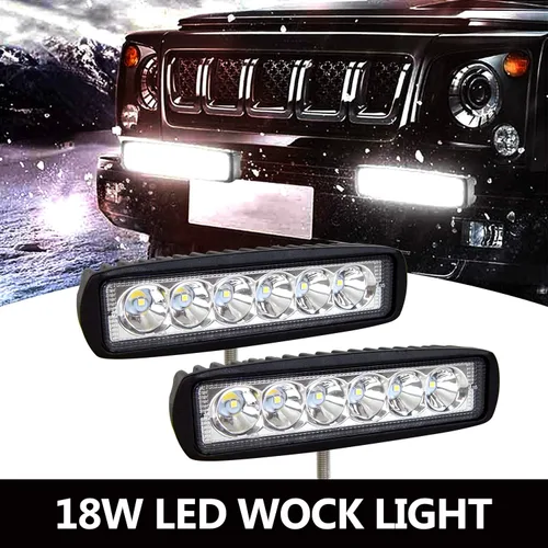 Vista 8 de SKYWORLD 2 piezas de 6 pulgadas 18 W Spot LED luces de trabajo lámpara antiniebla, luces de barco, luces de conducción impermeables para 4WD 4x4