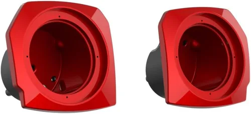 Vista 672 de Advanblack Alpine Green Tour Pack - Paquete de altavoces de 6.5 pulgadas, carcasa de audio trasera, color a juego, ajuste Harley King Tour Pack