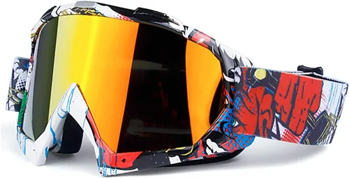 Vista 11 de Motocicleta Motocross MX Racing Goggle Dirtbike Ciclismo Gafas Esquí Correa Ajustada KG31