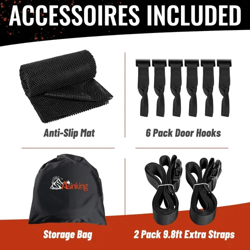 Vista 8 de Bolsa de transporte de carga para techo de coche, 16 pies cúbicos impermeable, bolsa de almacenamiento de equipaje para techo con gran capacidad