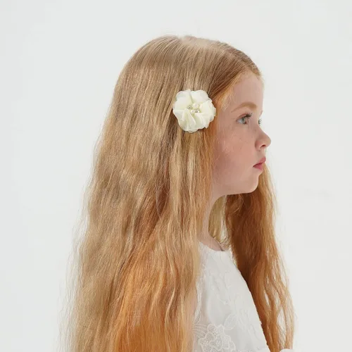 Vista 5 de 30 pinzas para el pelo de cocodrilo para niñas pequeñas, accesorios de gasa para el pelo de flores, accesorios para niños pequeños adolescentes (01)