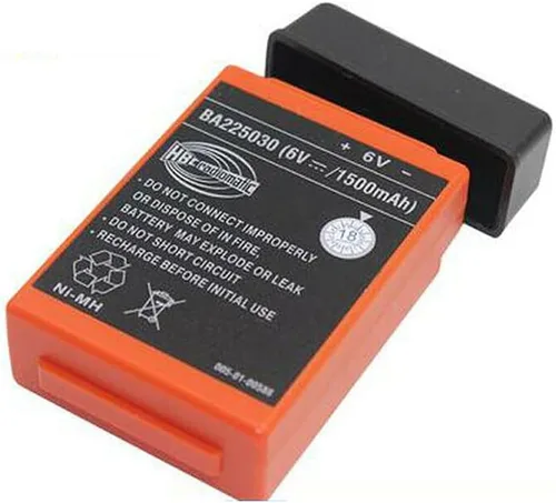 Vista 2 de BALOLO Ba225030 - Batería Ni-Mh de 6 V, 1500 mAh, para camión bomba HBC, batería de control remoto