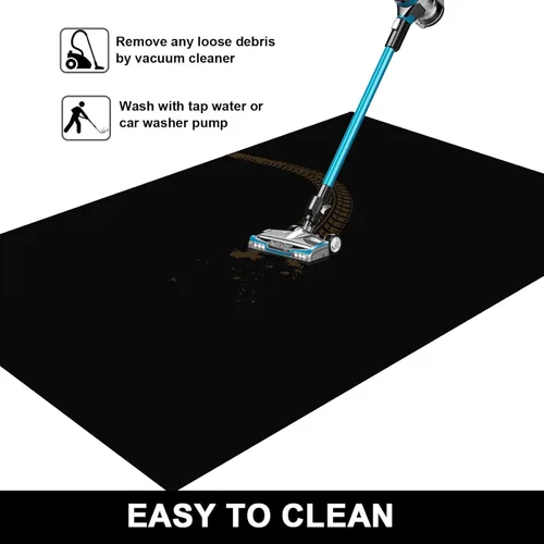 Vista 6 de AiBOB Tapete para derrames de aceite, 36 x 60 pulgadas, tapete para piso de garaje debajo del automóvil, respaldo impermeable, almohadilla