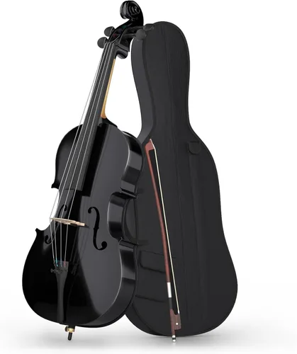 Kit de violonchelo de tamaño completo, instrumento acústico para violonchelo para adultos, estudiantes, principiantes, juego completo de violonchelo