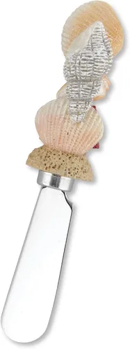 Vista 2 de Cuchillos esparcidores de queso y mantequilla, mango de resina pintado a mano con hoja de acero inoxidable, juego de esparcidor de queso multiusos