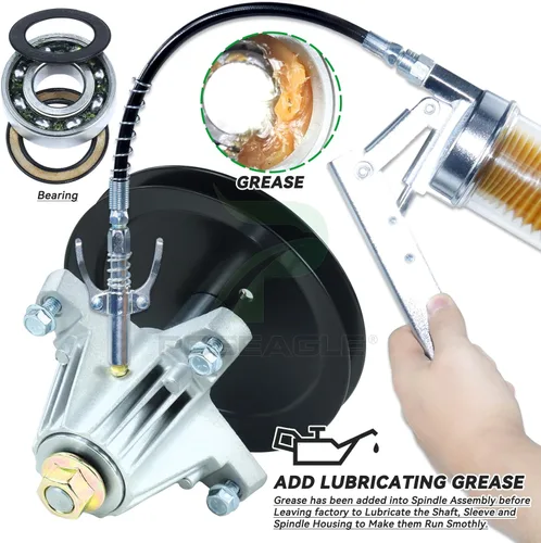 Vista 4 de Kit de montaje de husillo 918-04865A previamente engrasado que reemplaza 918-04865 918-04636A 918-04636 618-04865A para Cub Cadet LT2000 ltx 1045