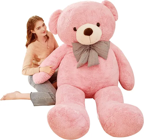 Vista 15 de IKASA - Oso de peluche gigante, animales de juguete (Blanco, 59 pulgadas)