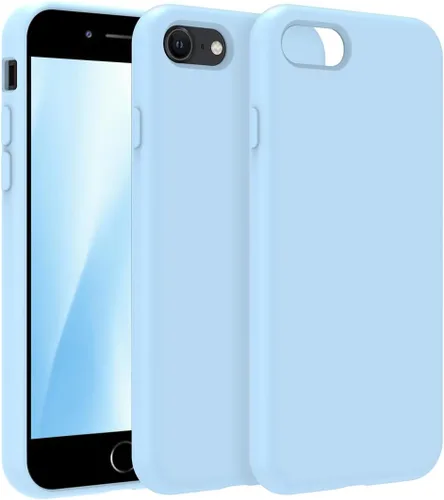 Vista 120 de PinLiSheng Funda para iPhone SE 2022/iPhone SE 2020/iPhone 8/7, [protección contra caídas de grado militar] 3 capas, resistente, resistente, funda
