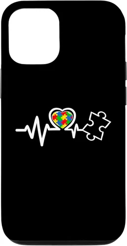 Vista 28 de Heart Puzzle Piece Heartbeat Cool Autism Awareness Case for iPhone 16