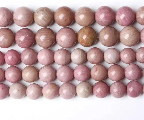Vista 65 de 36 piezas de cuentas sueltas de espacio de jade de epidoto verde y rojo natural de 10 mm, cuentas redondas para hacer joyas DIY, collares, pulseras