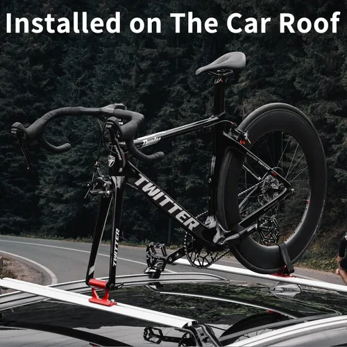 Vista 6 de MUQZI Soporte de Horquilla de Liberación Rápida, Rack de Montaje en Techo de Coche para Bicicleta, Bloque de Horquilla de Bicicleta de Carretera
