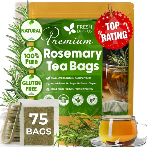 Vista 51 de FreshDrinkUS, 55 bolsas de té de raíz de astrágalo premium, 100% natural y puro de té de hierbas de raíz de astrágalo. Fabricado con bolsas de té