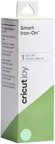 Vista 7 de Cricut Joy Smart Glitter - Vinilo termotransferible para planchar, color aguamarina, (rollo de 5.5 x 19 pulgadas), vinilo de transferencia de calor