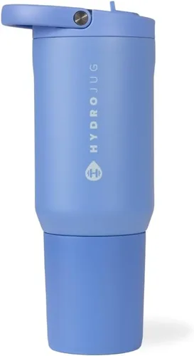 Vista 37 de HydroJug Sport - Vaso de acero inoxidable con popote, aislado al vacío, botella de agua a prueba de fugas de 20 onzas, diseño ergonómico