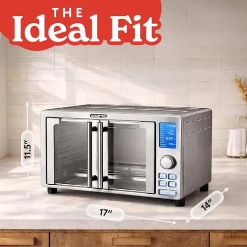 Vista 9 de Gourmia GTF7520 Horno Tostador Freidora de Aire