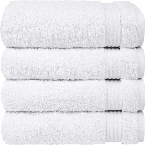 Vista 349 de Cotton Paradise 100% Cotton Turkish Washcloth Set for Bathroom, 4 Piece Soft Absorbent Small Hand Face Towels Wash Rags, Lilac