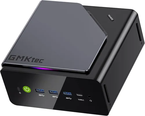 GMKtec Mini PC K15 con Intel Core Ultra 5 125U (Turbo 4.3 GHz) 16GB DDR5 1TB M.2 NVMe SSD, Mini computadoras, USB 4.0, Type-C/WiFi 6E, BT5.2, RJ45