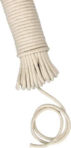 Cuerda de algodón para colgar la ropa Household Essentials, 3/16 pulgadas, Algodón, 100