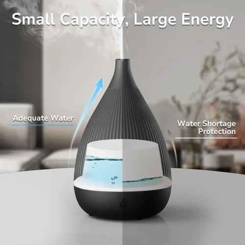 Vista 3 de Difusor ultrasónico de aceite esencial, difusor de aroma de fragancia para el hogar con apagado automático, luz nocturna que cambia