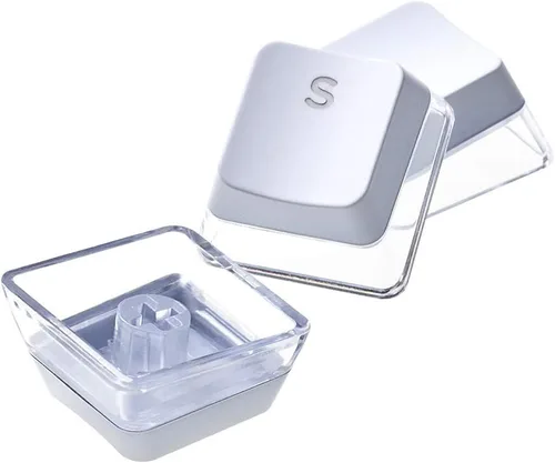 Vista 3 de Teclas G.SKILL Crystal Crown: juego de teclas con capa transparente para teclados mecánicos, juego completo de 104 teclas, diseño estándar ANSI 104