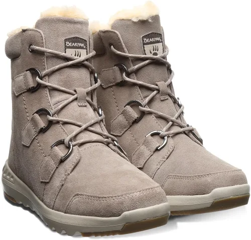 Vista 8 de BEARPAW Botas de invierno y nieve Tyra con forro de piel sintética para mujer
