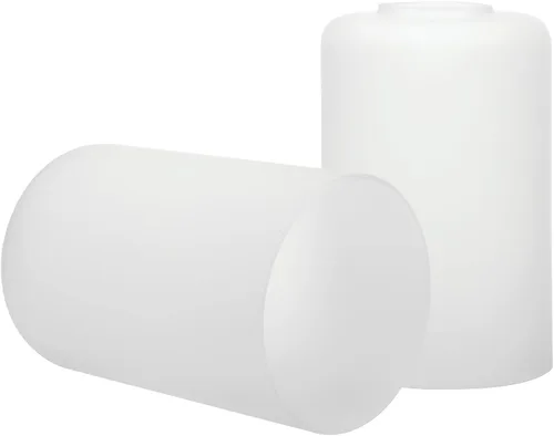 Paquete de 2 globos y cubiertas de repuesto de pantalla de vidrio esmerilado transparente, 6-1/16 pulgadas de alto, 4-1/16 pulgadas de diámetro,