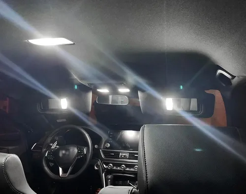 Vista 4 de Kit de accesorios de luz interior LED para Honda Accord 6000 K, bombillas blancas para espejo de tocador de maletero y cajuela de 2018, 2019, 2020