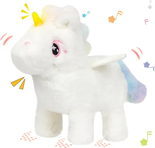 Vista 240 de Hopearl - Juguete de peluche electrónico interactivo de conejo con orejas LED, sonidos y movimientos; camina, se menea e ilumina las orejas, mueve