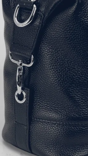 Vista 6 de Heshe - Bolsa de hombro de piel para mujer con asa superior bolsa cruzada