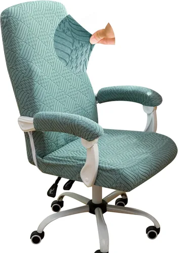 Vista 46 de Forcheer - Fundas elásticas para reposabrazos de silla de oficina, resistentes al agua, de Spandex y Jacquard, para sillas de oficina y computadora